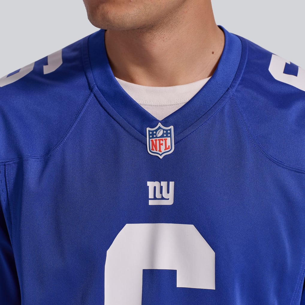 Men's New York Giants Jaxson Dart Nike Royal Team Game Jersey - Image 9