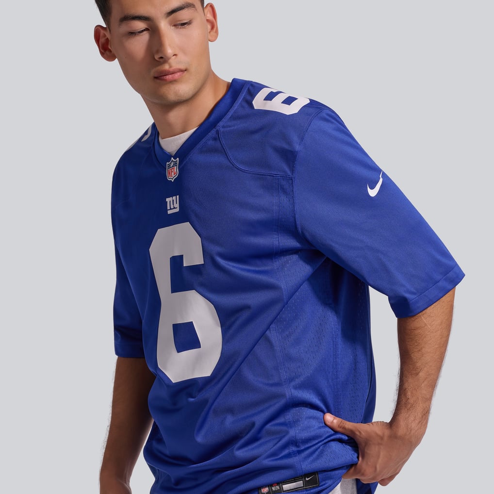 Men's New York Giants Jaxson Dart Nike Royal Team Game Jersey - Image 10