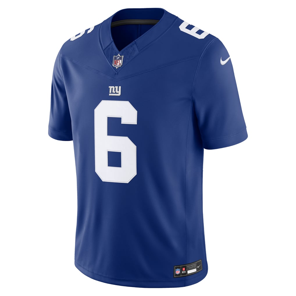 Men's New York Giants Jaxson Dart Nike Royal Team Vapor F.U.S.E. Stitched Limited Jersey - Image 3