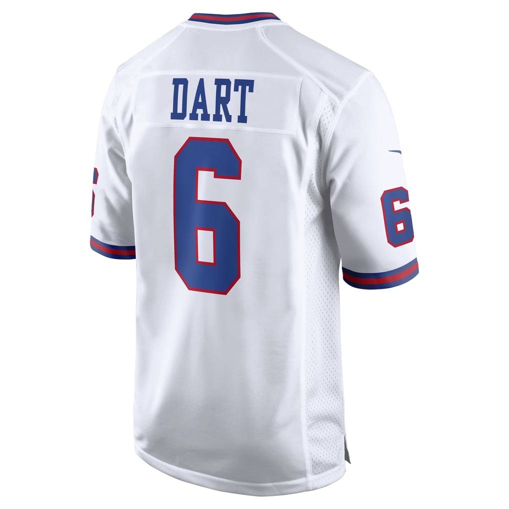 Men's New York Giants Jaxson Dart Nike  White Alternate Vintage White Game Jersey - Image 4
