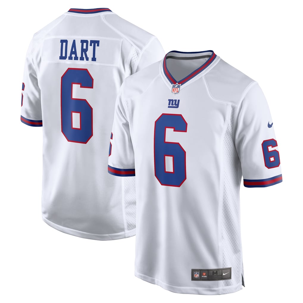 Men's New York Giants Jaxson Dart Nike  White Alternate Vintage White Game Jersey - Image 1