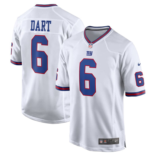 Men's New York Giants Jaxson Dart Nike  White Alternate Vintage White Game Jersey - Image 1