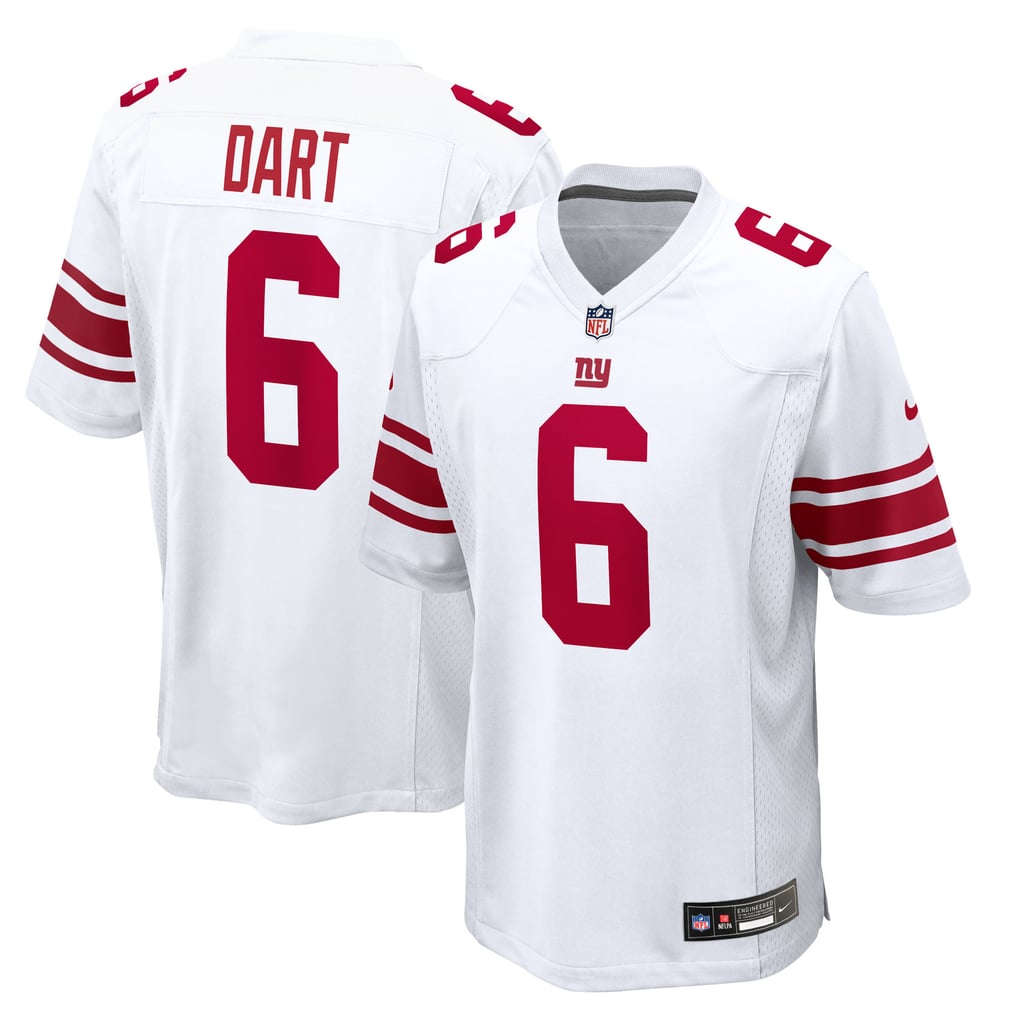 Men's New York Giants Jaxson Dart Nike White  Game Jersey - Image 1