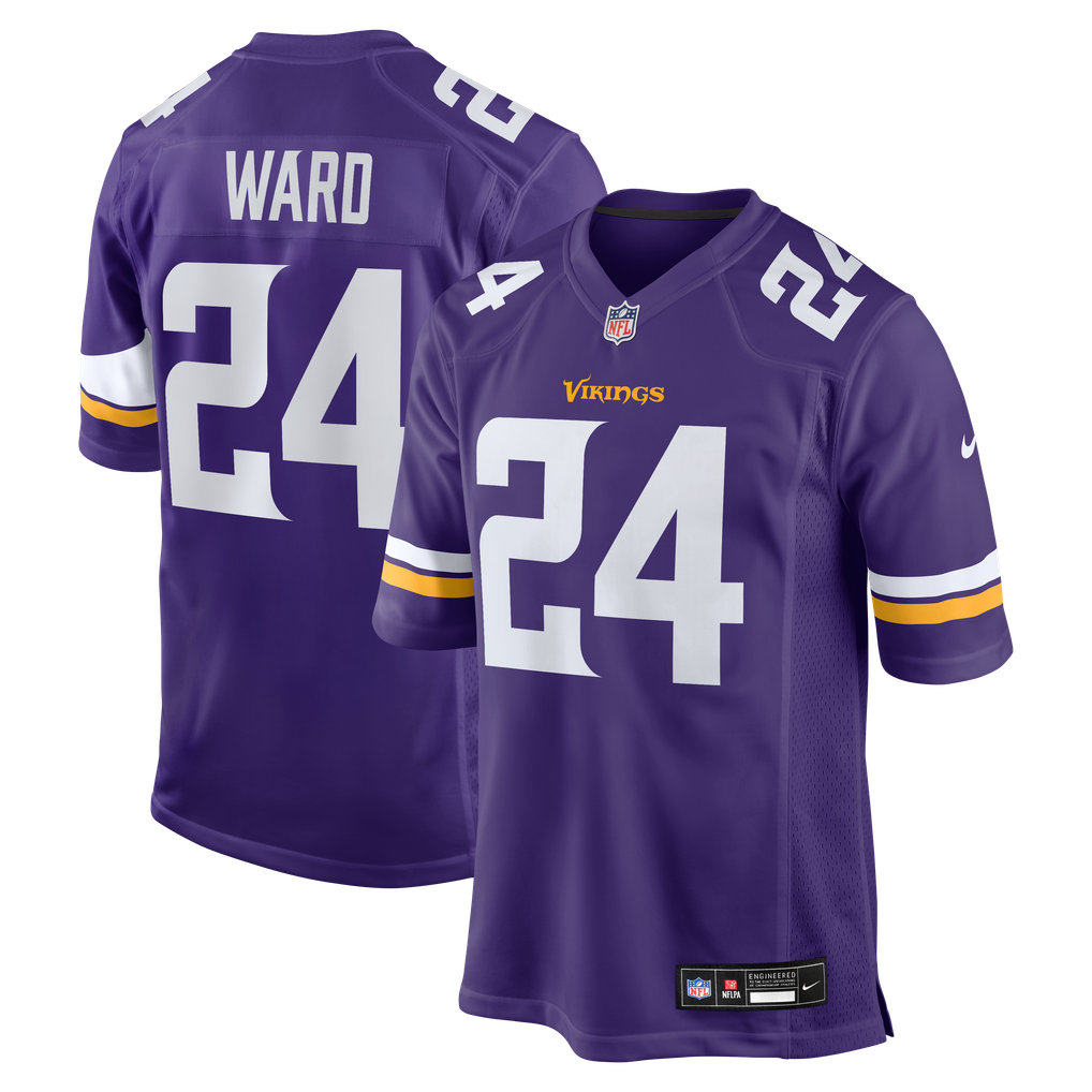 Men's Minnesota Vikings Jay Ward Nike  Purple Team Game Jersey - Image 2