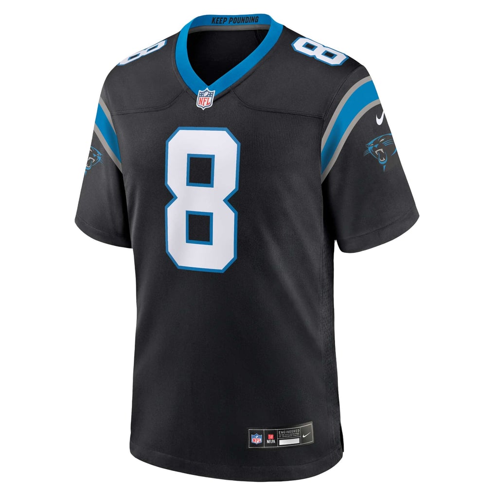 Men's Carolina Panthers Jaycee Horn Nike Black Game Jersey - Image 3