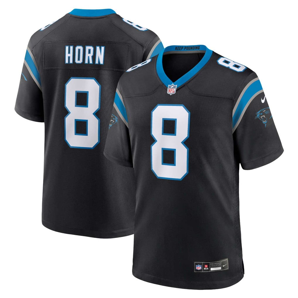 Men's Carolina Panthers Jaycee Horn Nike Black Game Jersey - Image 1