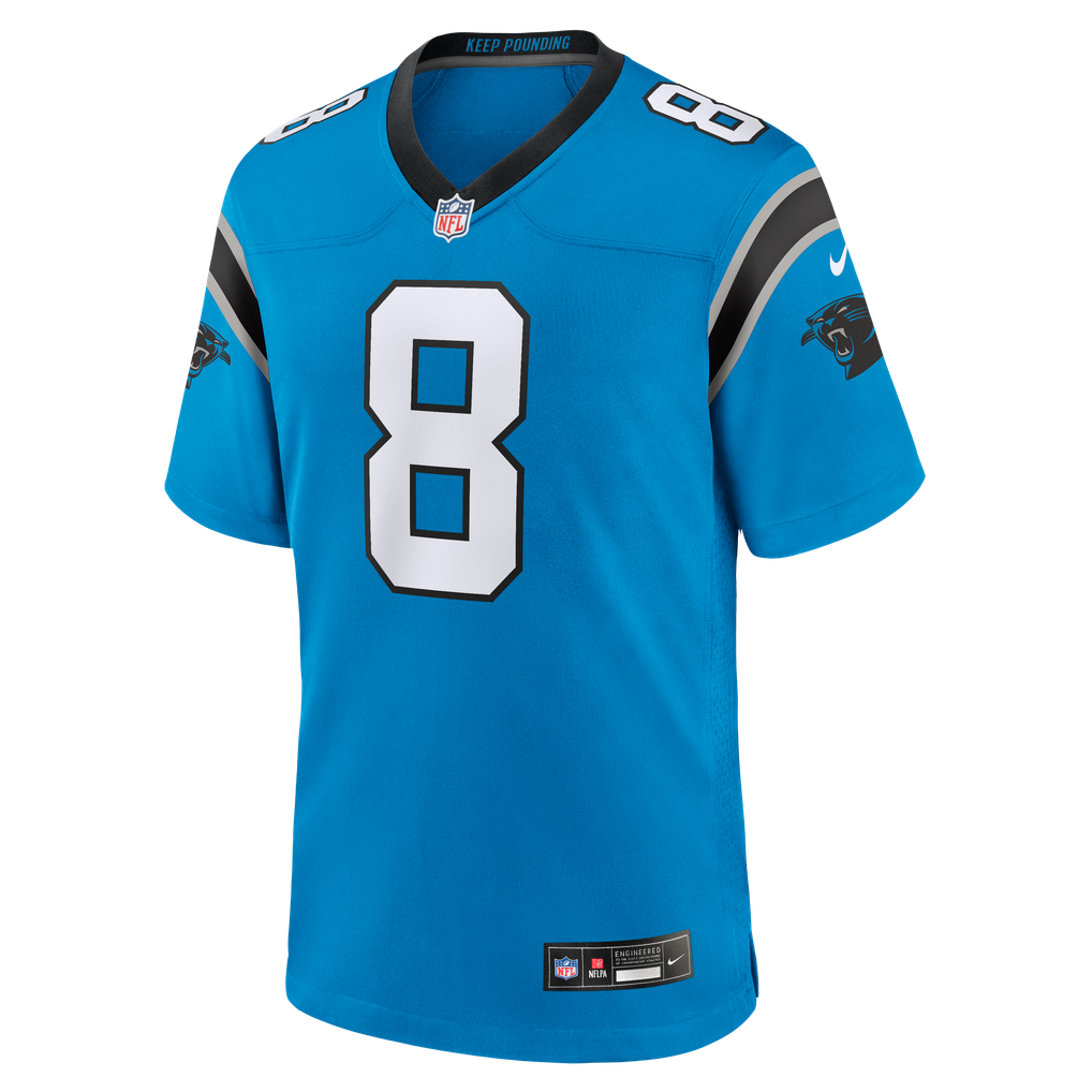 Men's Carolina Panthers Jaycee Horn Nike Blue Alternate Game Jersey - Image 7