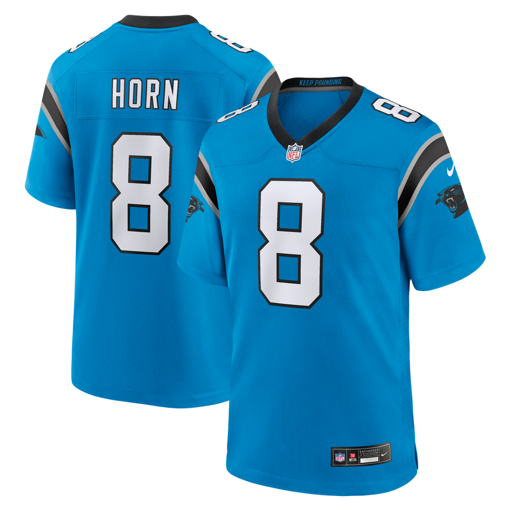 Men's Carolina Panthers Jaycee Horn Nike Blue Alternate Game Jersey - Image 1