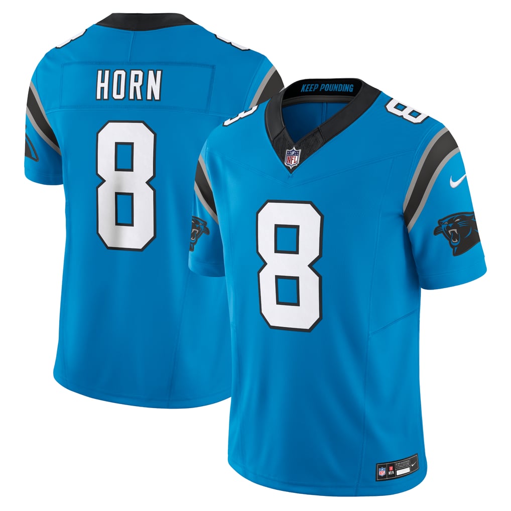 Men's Carolina Panthers Jaycee Horn Nike Blue Vapor F.U.S.E. Limited Jersey - Image 1