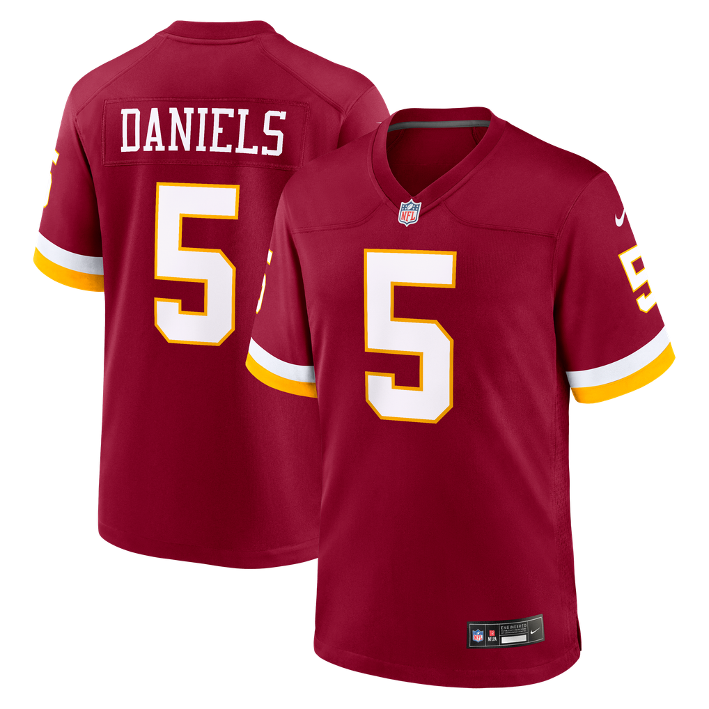 Men's Washington Commanders Jayden Daniels Nike Burgundy Game Jersey - Image 1