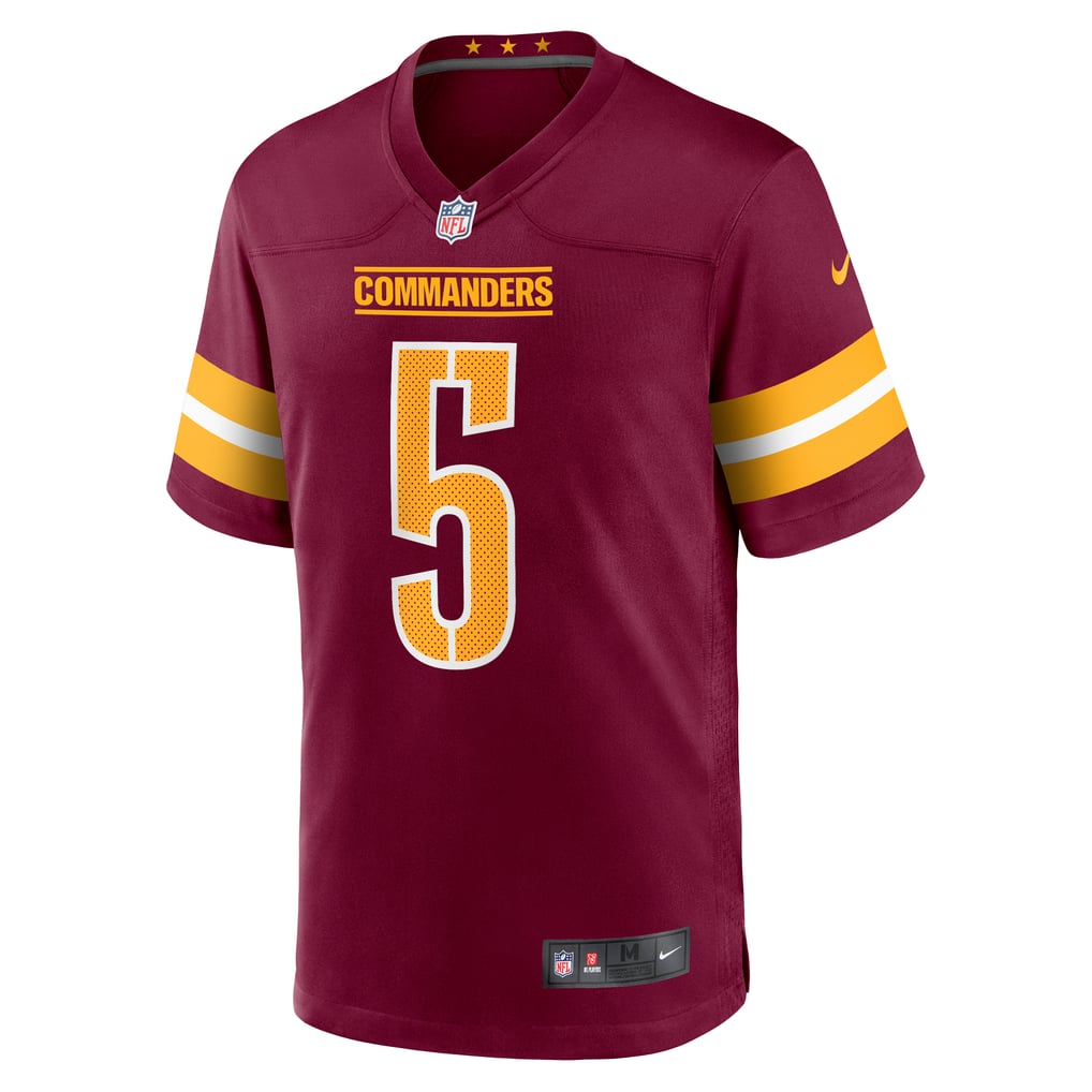 Men's Washington Commanders Jayden Daniels Nike Burgundy  Player Game Jersey - Image 3