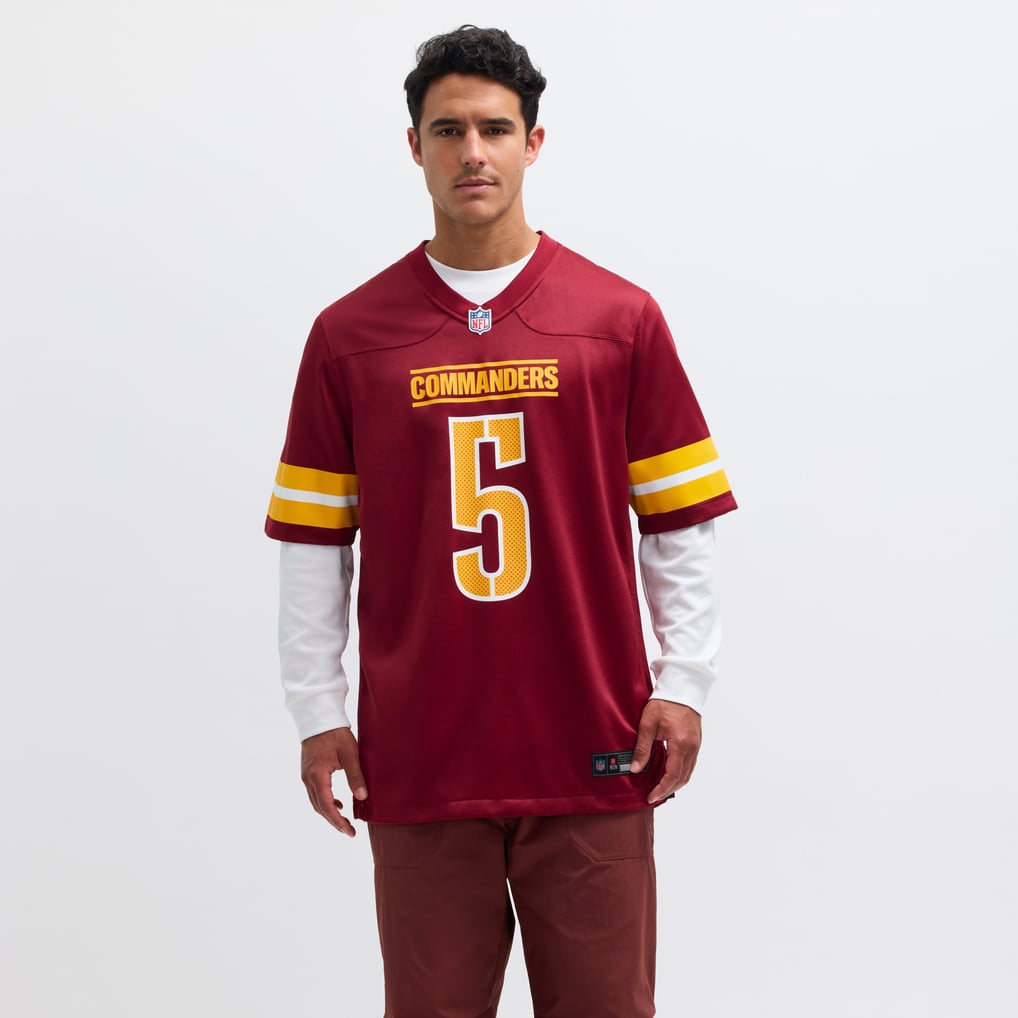 Men's Washington Commanders Jayden Daniels Nike Burgundy  Player Game Jersey - Image 5