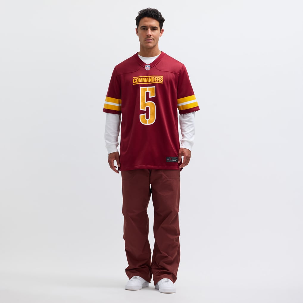 Men's Washington Commanders Jayden Daniels Nike Burgundy  Player Game Jersey - Image 7