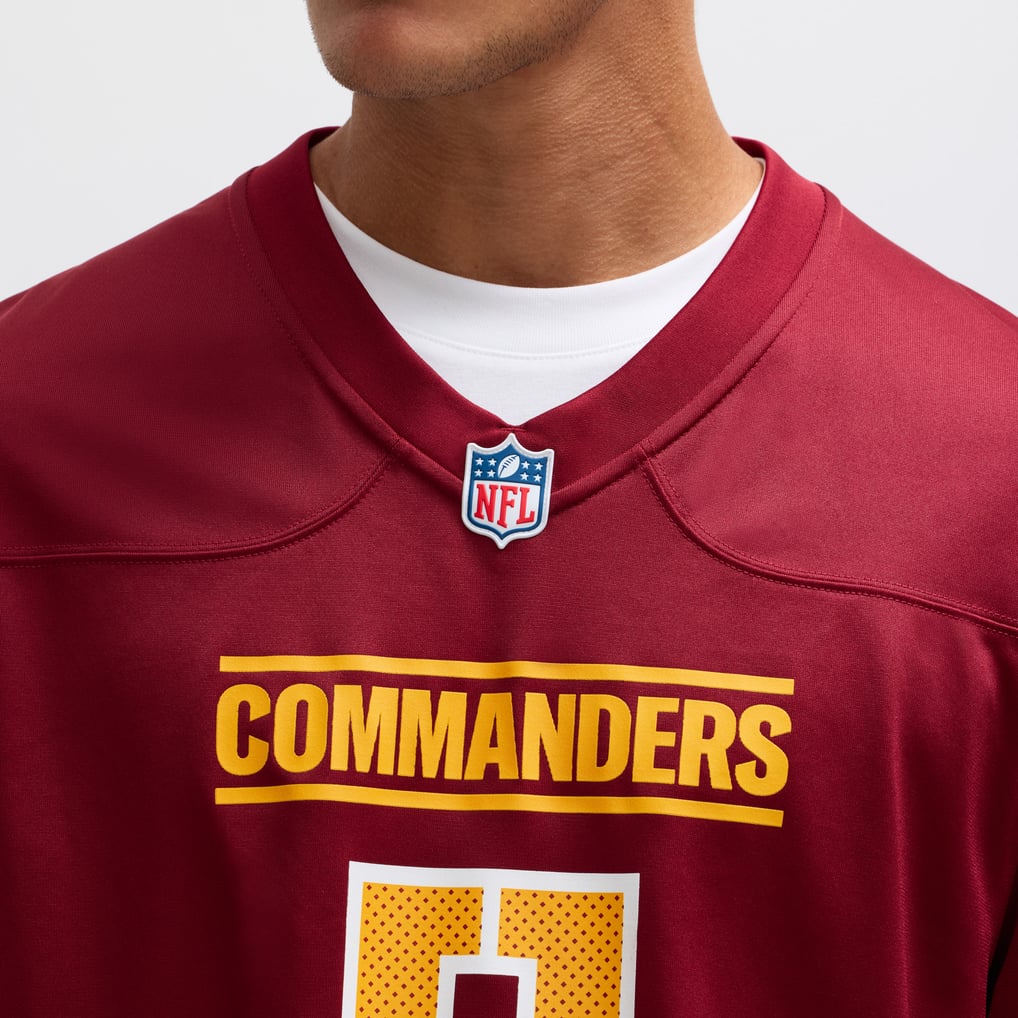 Men's Washington Commanders Jayden Daniels Nike Burgundy  Player Game Jersey - Image 8