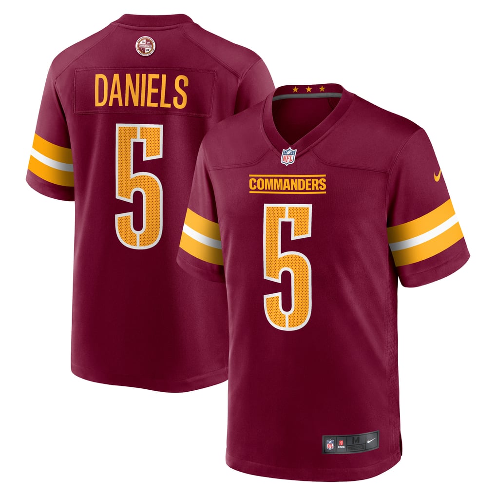 Men's Washington Commanders Jayden Daniels Nike Burgundy  Player Game Jersey - Image 1