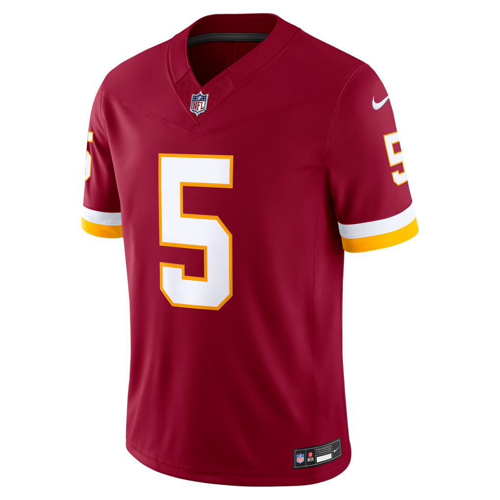 Men's Washington Commanders Jayden Daniels Nike Burgundy Team Vapor F.U.S.E. Stitched Limited Jersey - Image 3