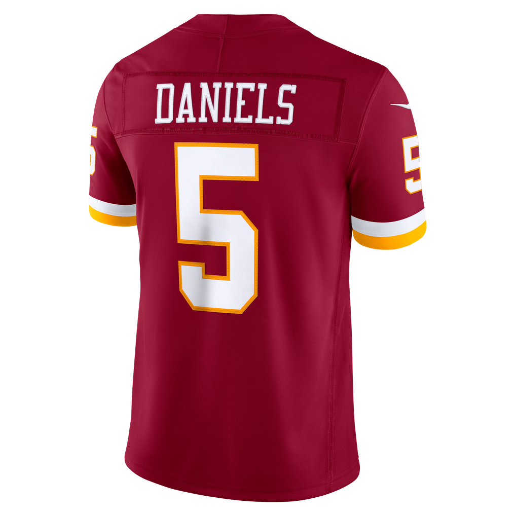 Men's Washington Commanders Jayden Daniels Nike Burgundy Team Vapor F.U.S.E. Stitched Limited Jersey - Image 4