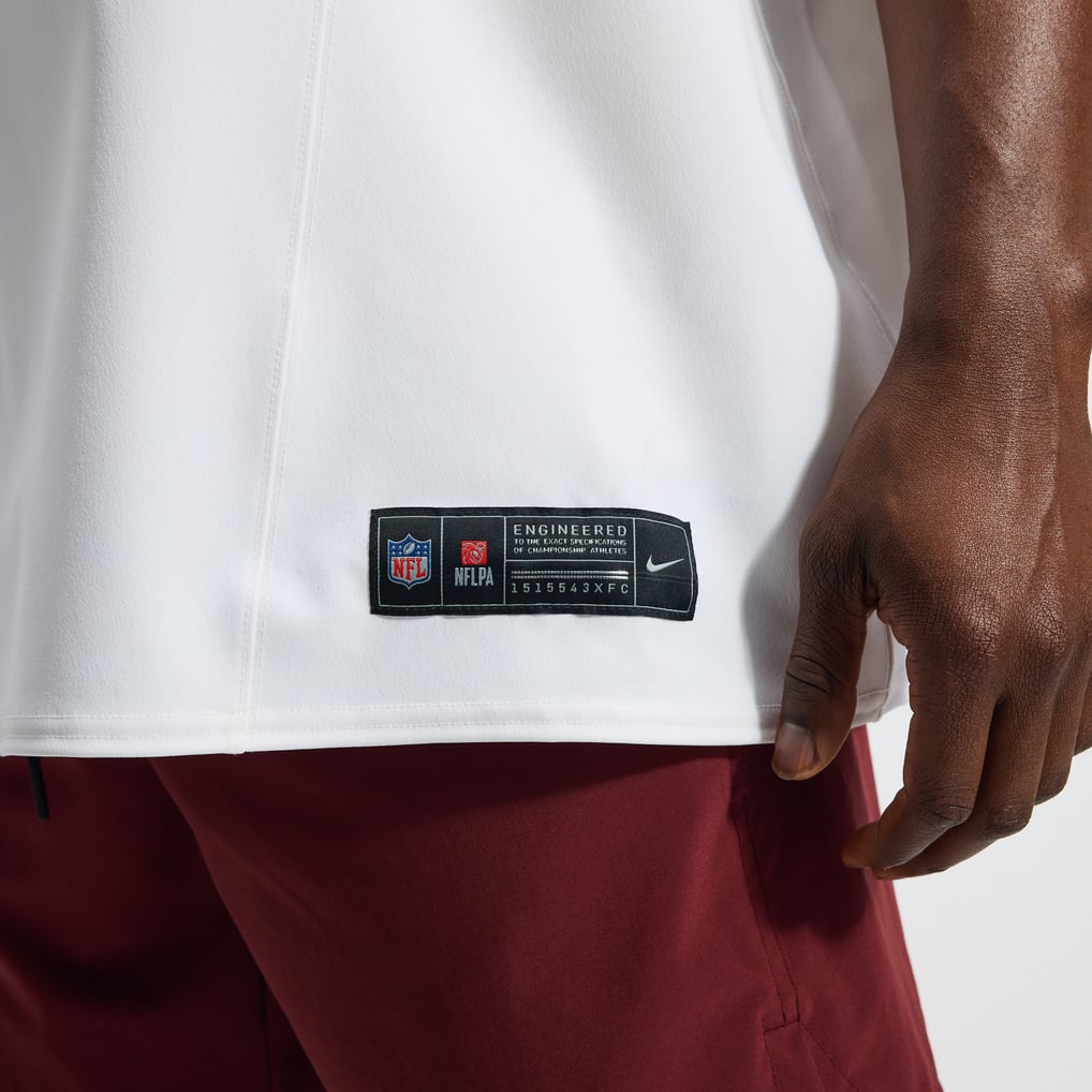 Men's Washington Commanders Jayden Daniels Nike White Alternate 2 Super Bowl Era Vapor F.U.S.E. Elite Jersey - Image 11