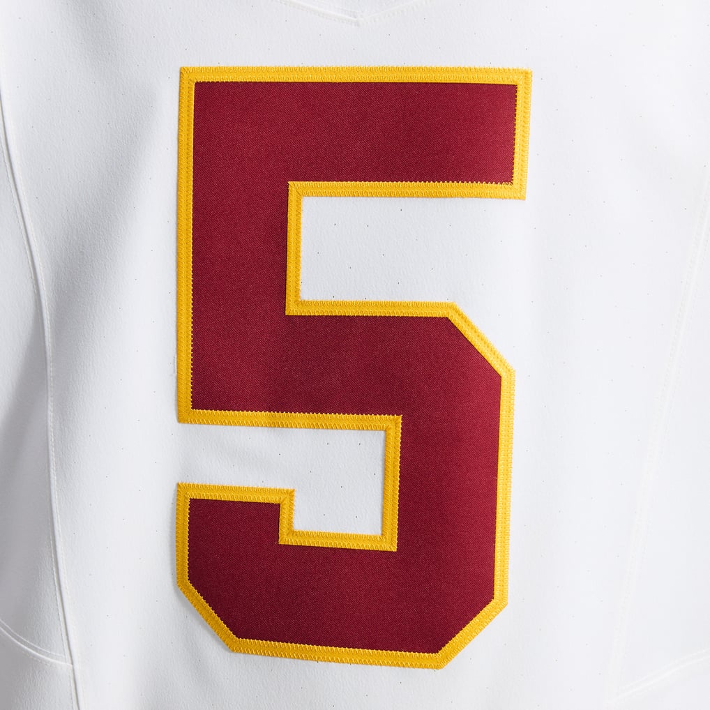 Men's Washington Commanders Jayden Daniels Nike White Alternate 2 Super Bowl Era Vapor F.U.S.E. Elite Jersey - Image 12