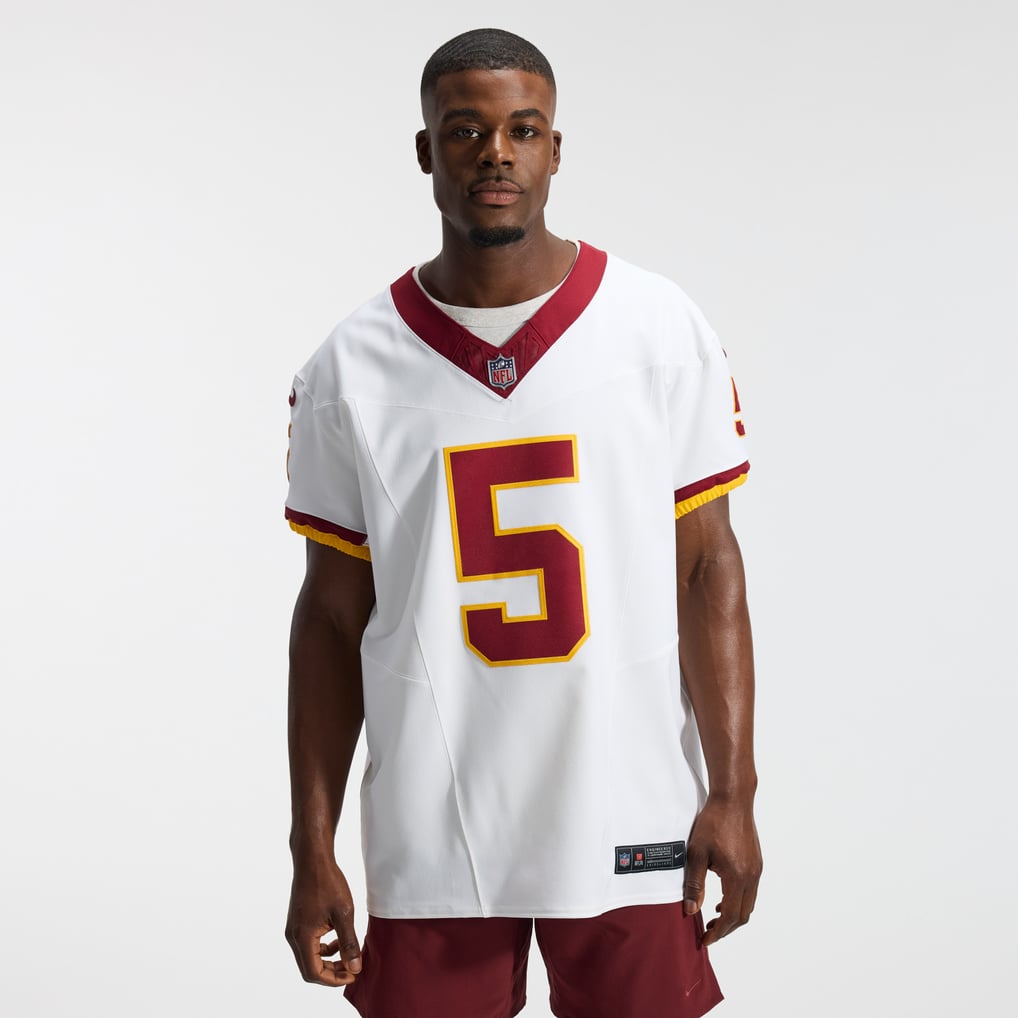 Men's Washington Commanders Jayden Daniels Nike White Alternate 2 Super Bowl Era Vapor F.U.S.E. Elite Jersey - Image 3