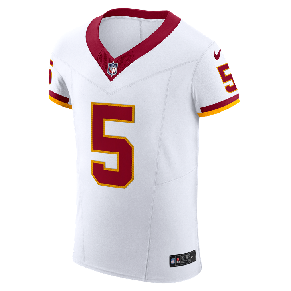 Men's Washington Commanders Jayden Daniels Nike White Alternate 2 Super Bowl Era Vapor F.U.S.E. Elite Jersey - Image 7
