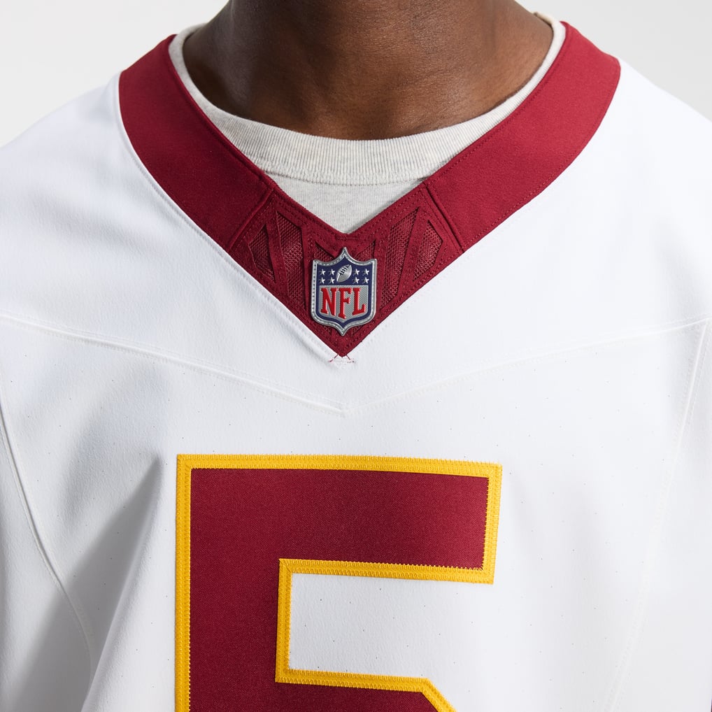 Men's Washington Commanders Jayden Daniels Nike White Alternate 2 Super Bowl Era Vapor F.U.S.E. Elite Jersey - Image 10