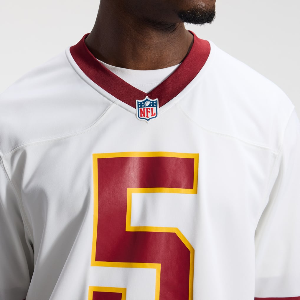 Men's Washington Commanders Jayden Daniels Nike White Game Super Bowl Era Jersey - Image 10