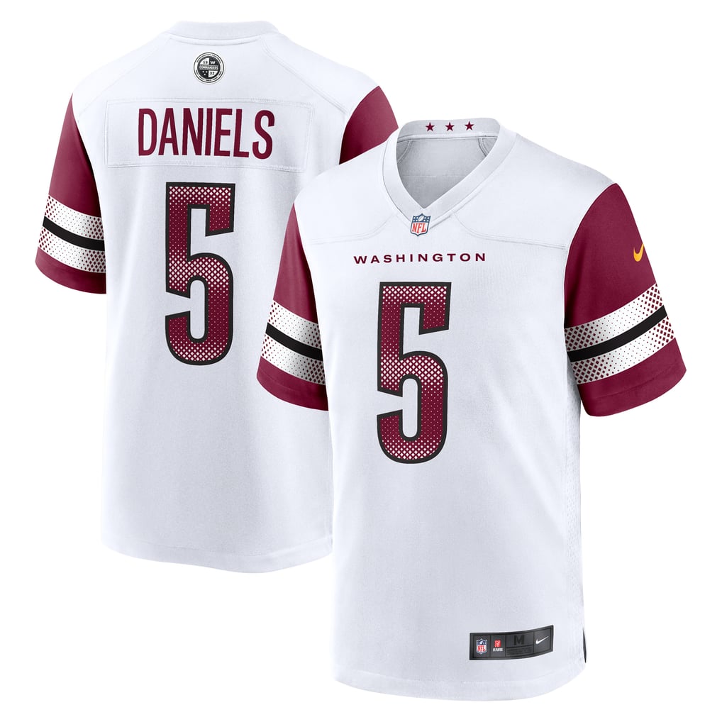 Men's Washington Commanders Jayden Daniels Nike White  Player Game Jersey - Image 1