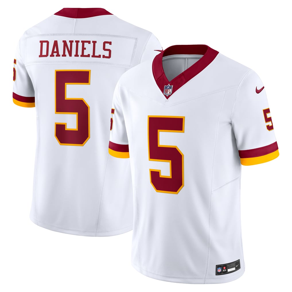 Men's Washington Commanders Jayden Daniels Nike White Vapor F.U.S.E. Limited Super Bowl Era Jersey - Image 1