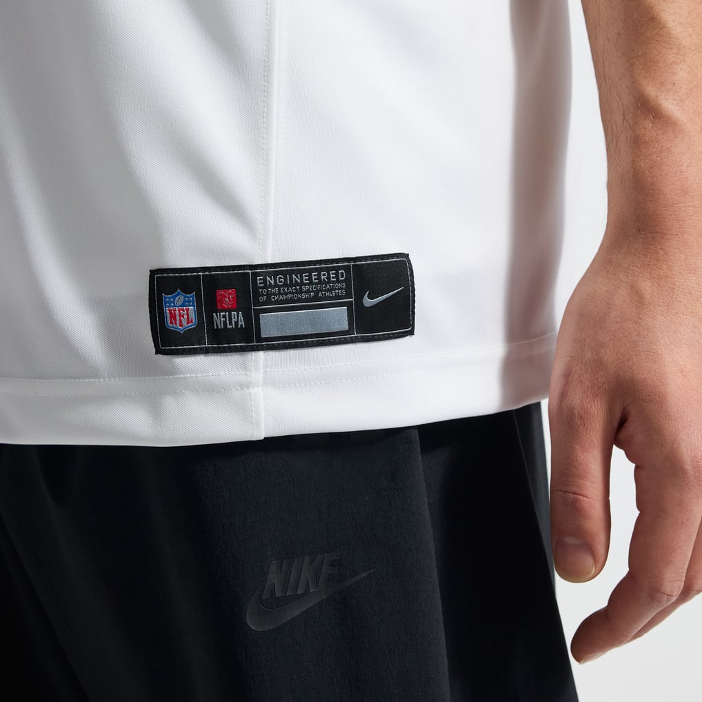 Men's Washington Commanders Jayden Daniels Nike White Vapor F.U.S.E. Stitched Limited Jersey - Image 11