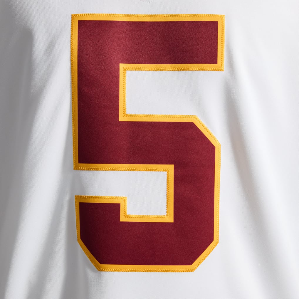 Men's Washington Commanders Jayden Daniels Nike White Vapor F.U.S.E. Stitched Limited Jersey - Image 12