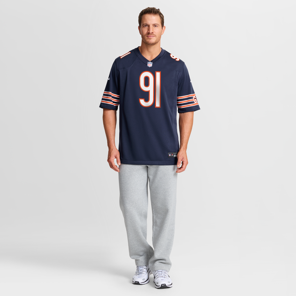 Men's Chicago Bears Jayden Loving Nike Navy Team Game Jersey - Image 3