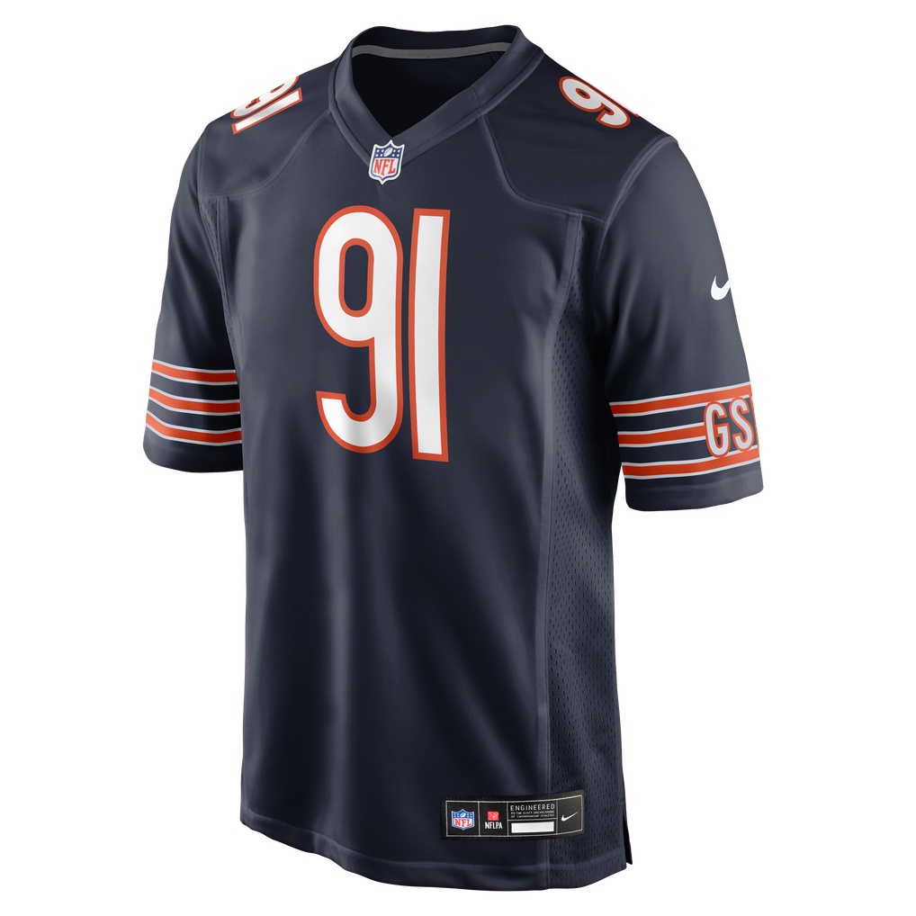Men's Chicago Bears Jayden Loving Nike Navy Team Game Jersey - Image 5