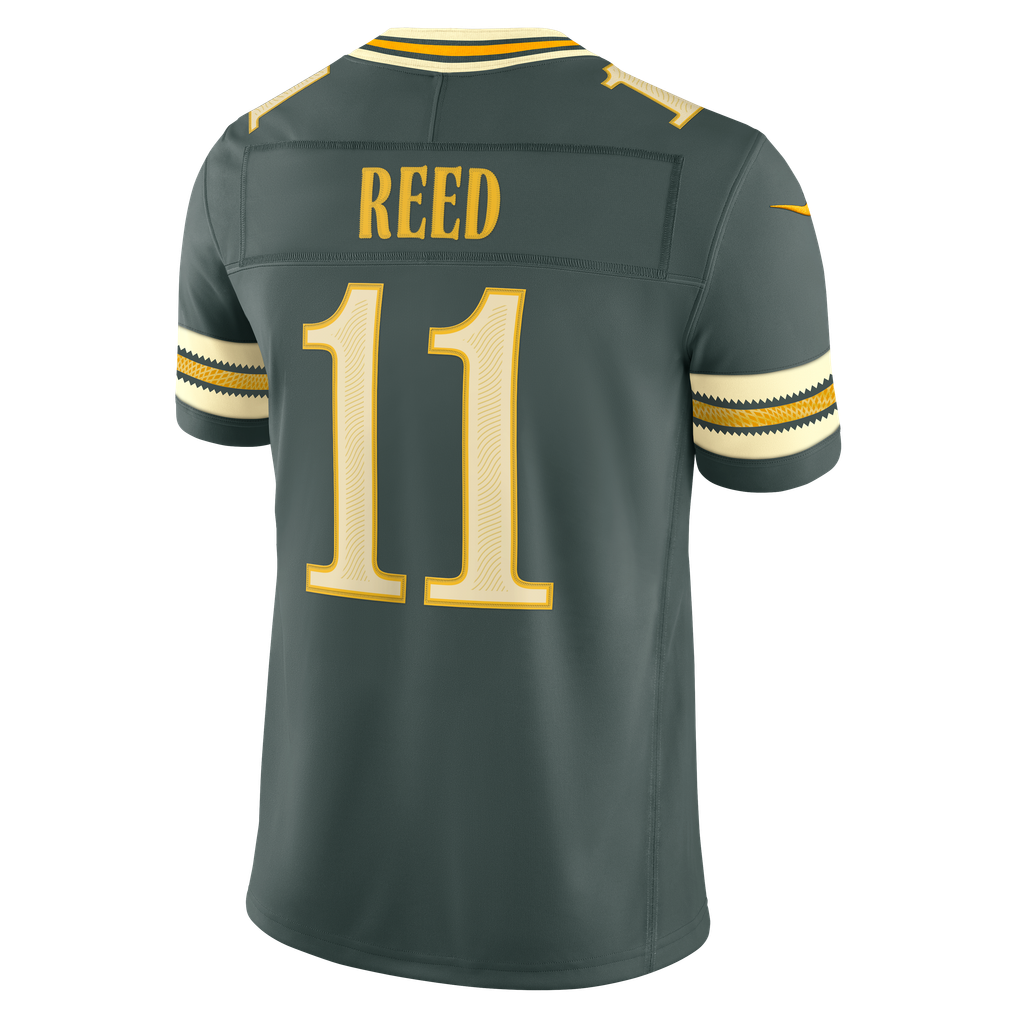 Men's Green Bay Packers Jayden Reed Nike Green 2026 Rivalries Collection Stitched Limited Jersey - Image 4