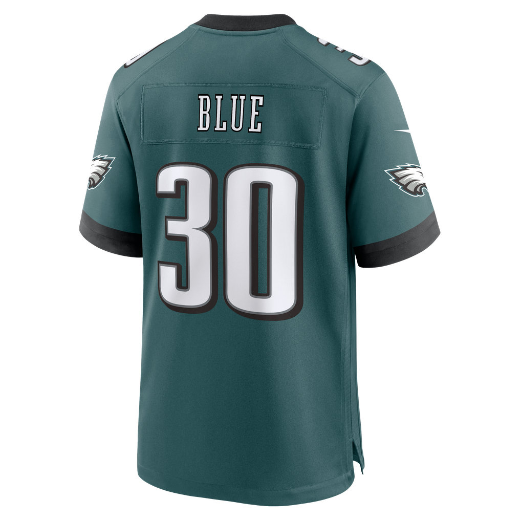 Men's Philadelphia Eagles Jaydon Blue Nike Midnight Green Team Game Jersey - Image 4