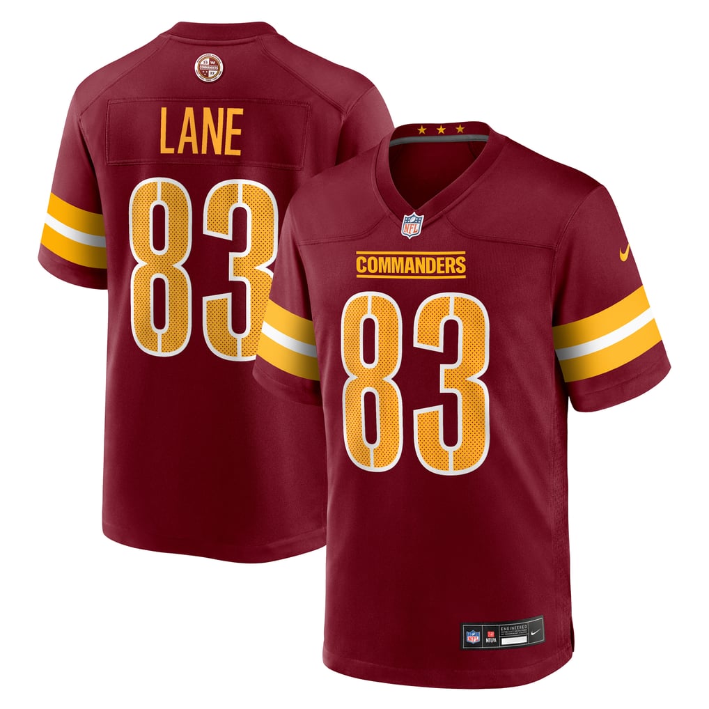 Men's Washington Commanders Jaylin Lane Nike  Burgundy Team Game Jersey - Image 1