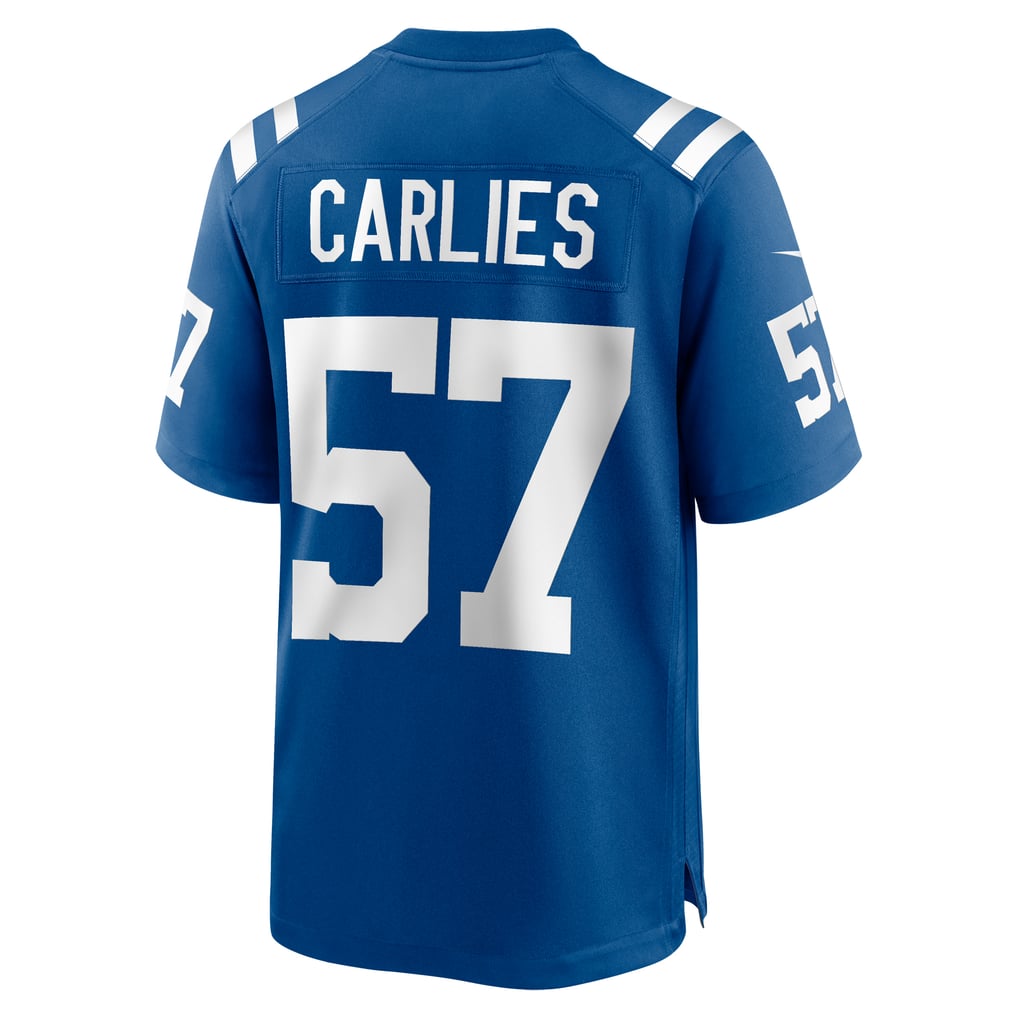 Men's Indianapolis Colts Jaylon Carlies Nike  Royal Game Jersey - Image 4