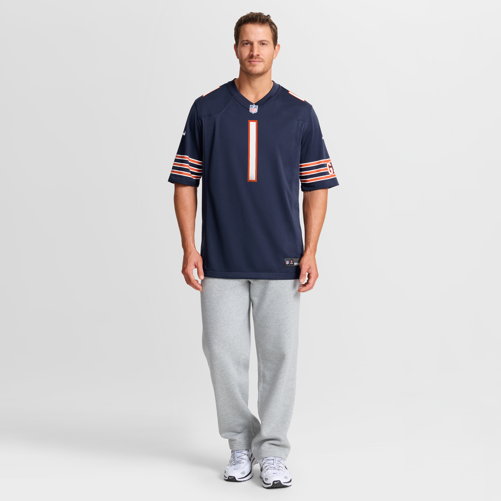 Men's Chicago Bears Jaylon Johnson Nike Navy Game Jersey - Image 8