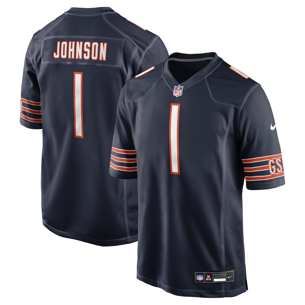 Men's Chicago Bears Jaylon Johnson Nike Navy Game Jersey - Image 2