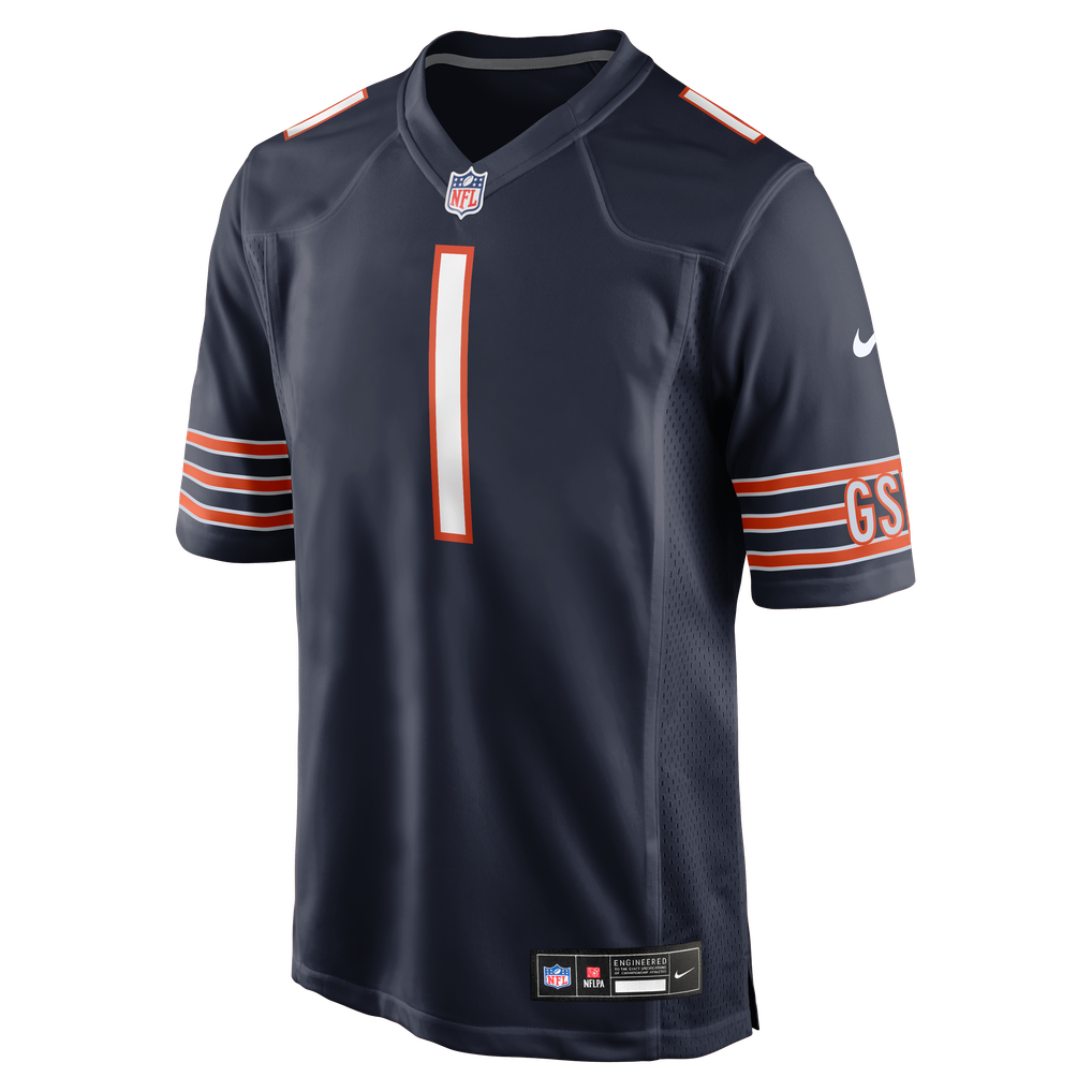 Men's Chicago Bears Jaylon Johnson Nike Navy Game Jersey - Image 3
