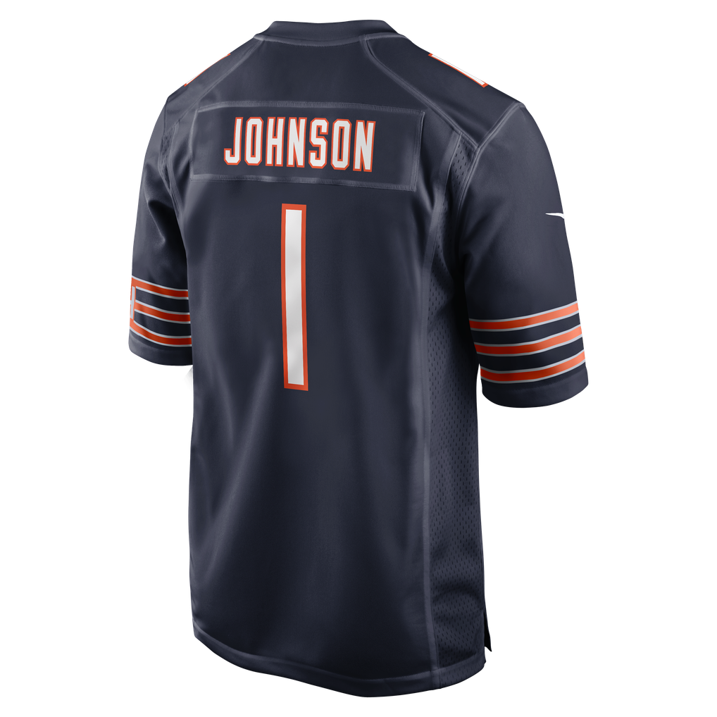 Men's Chicago Bears Jaylon Johnson Nike Navy Game Jersey - Image 4