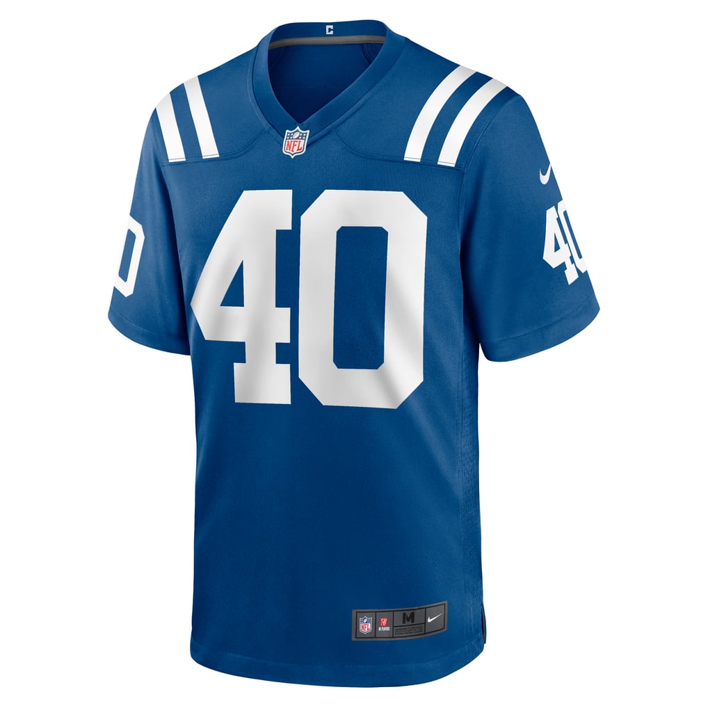 Men's Indianapolis Colts Jaylon Jones Nike  Royal Team Game Jersey - Image 3