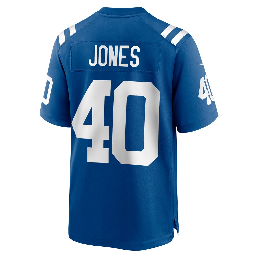 Men's Indianapolis Colts Jaylon Jones Nike  Royal Team Game Jersey - Image 4