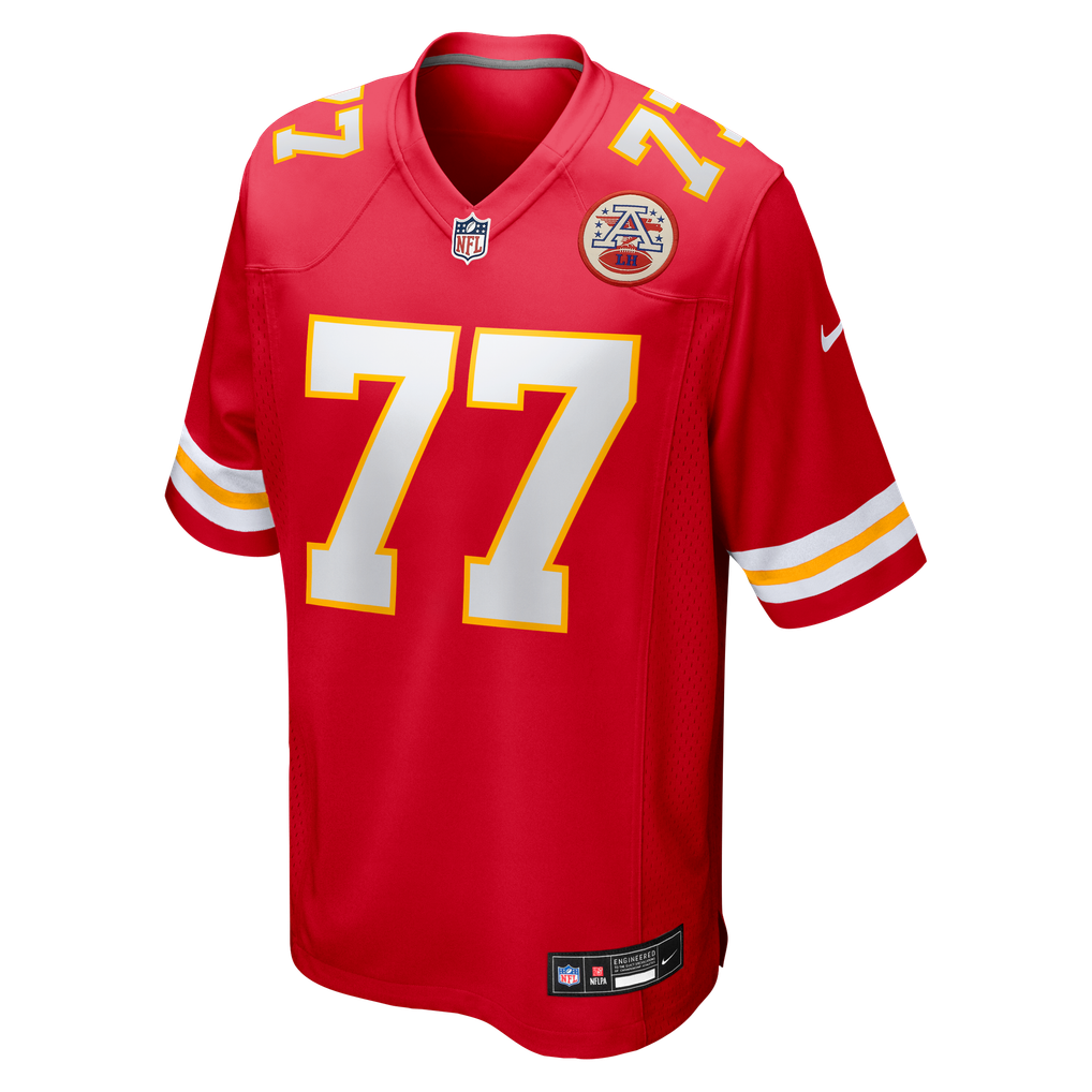 Men's Kansas City Chiefs Jaylon Moore Nike  Red Team Game Jersey - Image 3