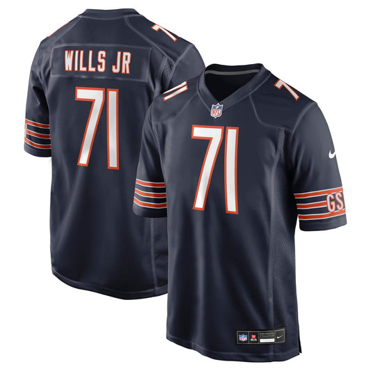 Men's Chicago Bears Jedrick Wills Jr. Nike Navy Team Game Jersey - Image 1