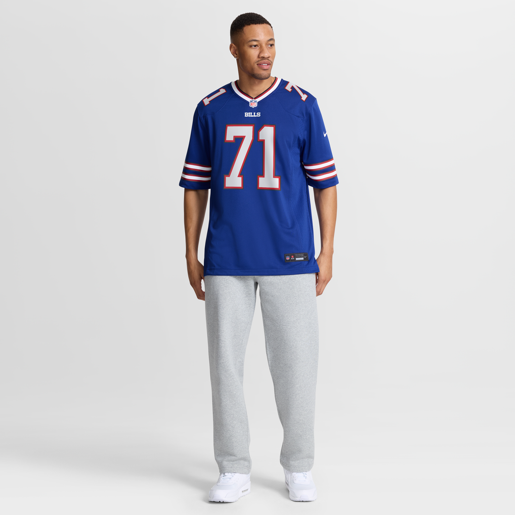 Men's Buffalo Bills Jedrick Wills Jr. Nike Royal Team Game Jersey - Image 3