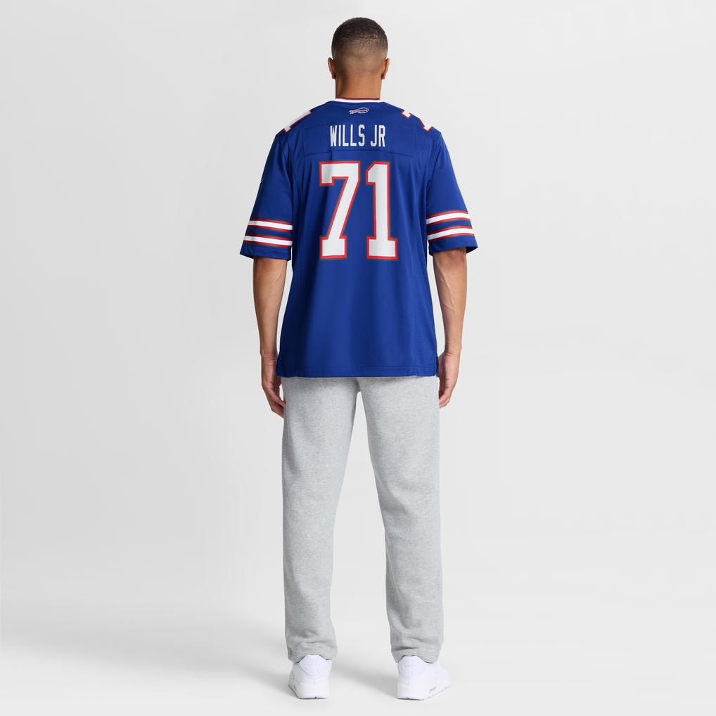 Men's Buffalo Bills Jedrick Wills Jr. Nike Royal Team Game Jersey - Image 4