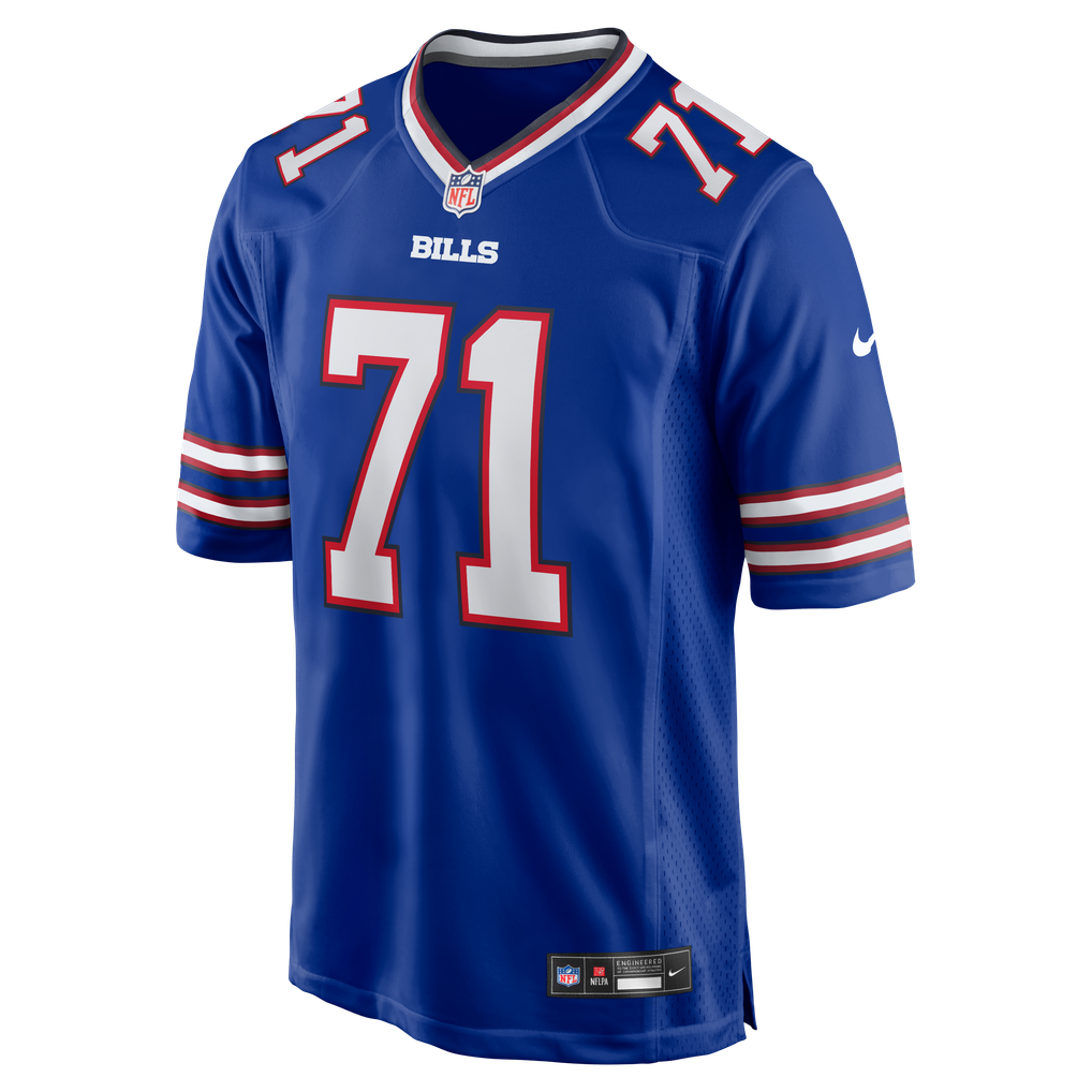 Men's Buffalo Bills Jedrick Wills Jr. Nike Royal Team Game Jersey - Image 5