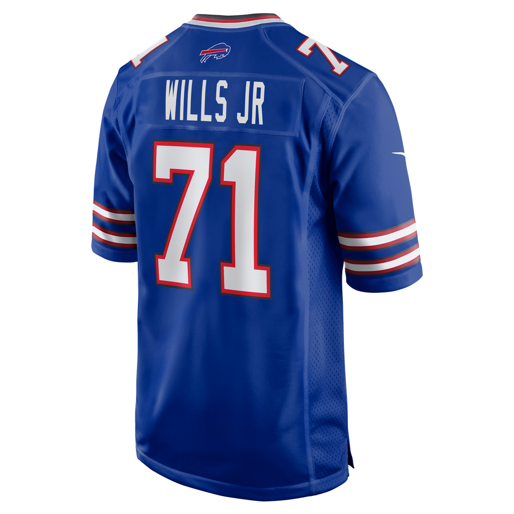 Men's Buffalo Bills Jedrick Wills Jr. Nike Royal Team Game Jersey - Image 6