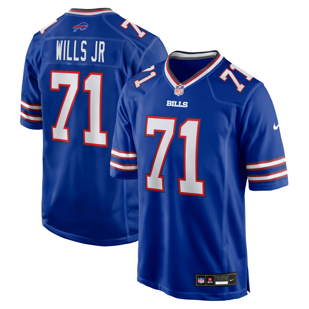 Men's Buffalo Bills Jedrick Wills Jr. Nike Royal Team Game Jersey - Image 1